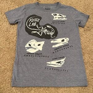 Crewcuts glow in the dark dinosaur fossil shirt size 6/7